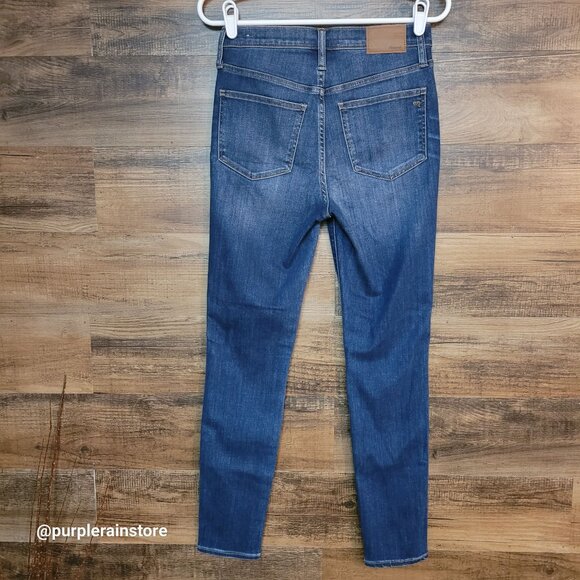 Madewell Jeans Size 27 Skinny 10" High Rise Tummy Control Danny Wash G7391 - Picture 2 of 13